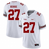 Ohio State Buckeyes 27 Eddie George White Nike College Football Jersey Dzhi,baseball caps,new era cap wholesale,wholesale hats